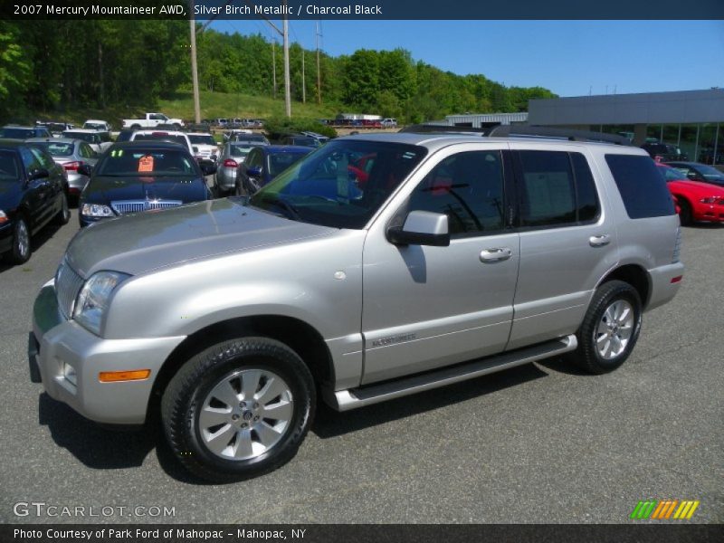 Silver Birch Metallic / Charcoal Black 2007 Mercury Mountaineer AWD