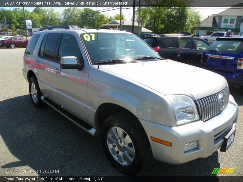 Silver Birch Metallic / Charcoal Black 2007 Mercury Mountaineer AWD