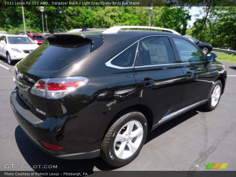Stargazer Black / Light Gray/Ebony Birds Eye Maple 2013 Lexus RX 350 AWD