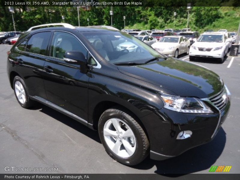 Stargazer Black / Light Gray/Ebony Birds Eye Maple 2013 Lexus RX 350 AWD