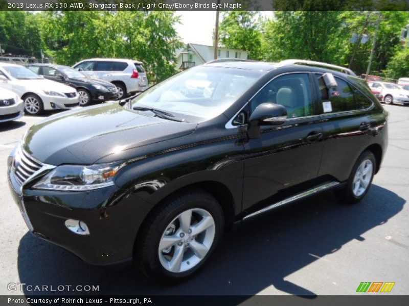 Stargazer Black / Light Gray/Ebony Birds Eye Maple 2013 Lexus RX 350 AWD