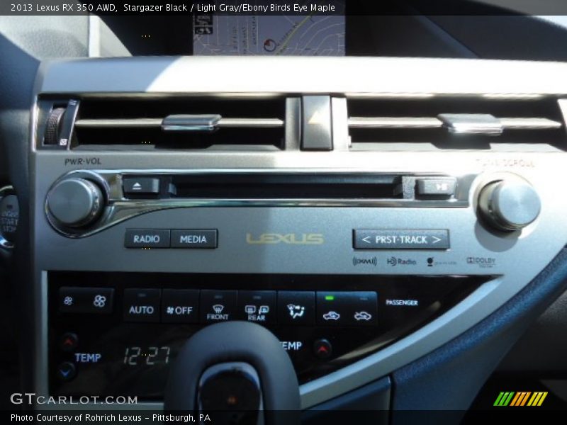 Stargazer Black / Light Gray/Ebony Birds Eye Maple 2013 Lexus RX 350 AWD
