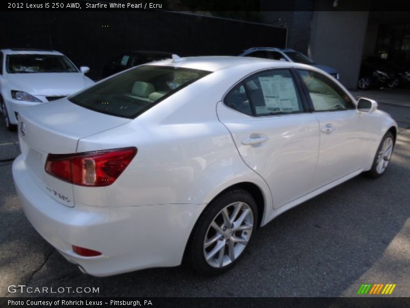 Starfire White Pearl / Ecru 2012 Lexus IS 250 AWD