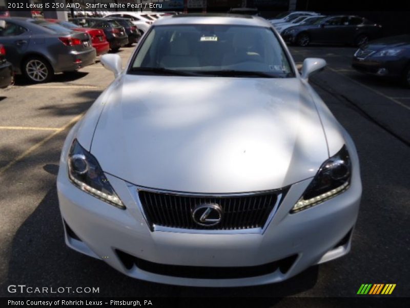 Starfire White Pearl / Ecru 2012 Lexus IS 250 AWD