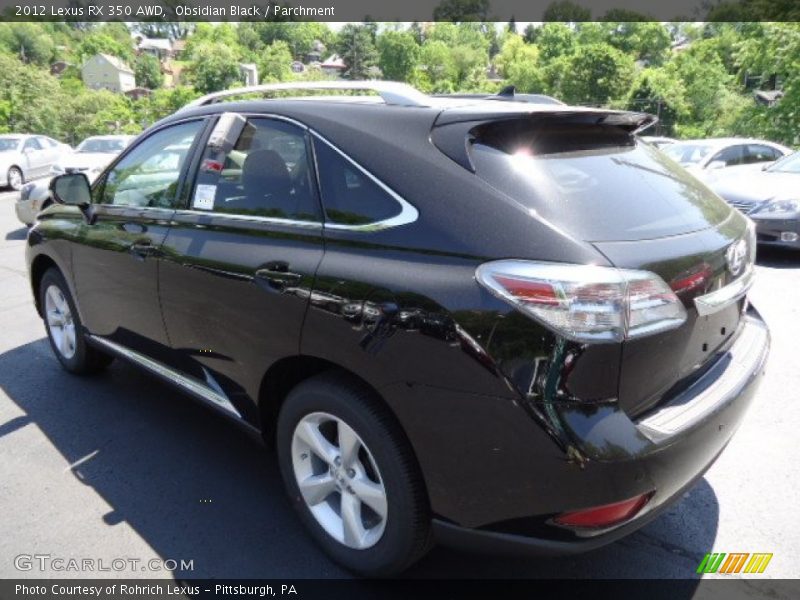 Obsidian Black / Parchment 2012 Lexus RX 350 AWD