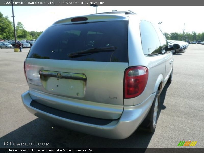 Bright Silver Metallic / Navy Blue 2002 Chrysler Town & Country LX