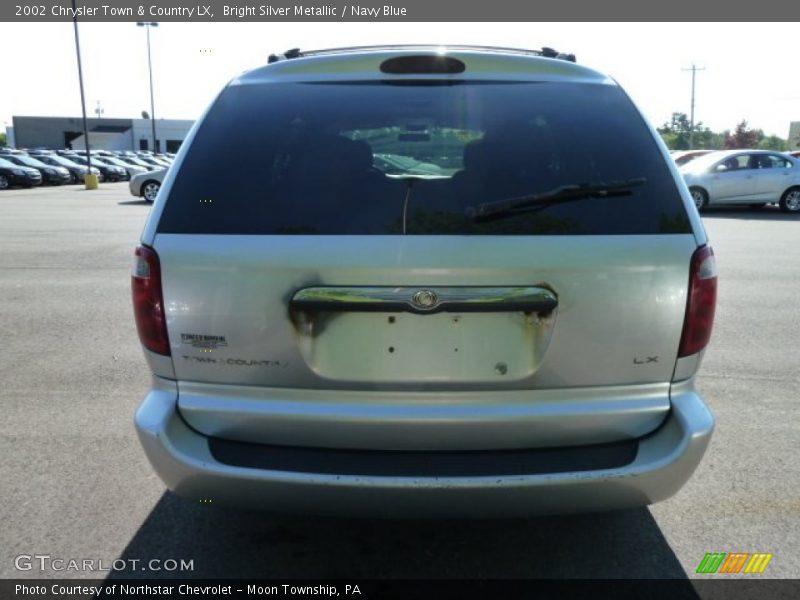 Bright Silver Metallic / Navy Blue 2002 Chrysler Town & Country LX