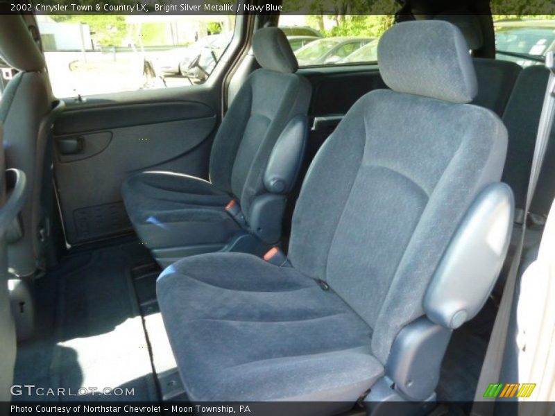 Bright Silver Metallic / Navy Blue 2002 Chrysler Town & Country LX