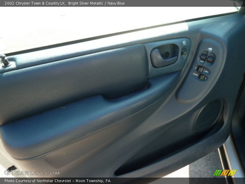Bright Silver Metallic / Navy Blue 2002 Chrysler Town & Country LX