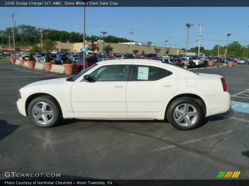 Stone White / Dark Slate Gray 2008 Dodge Charger SXT AWD