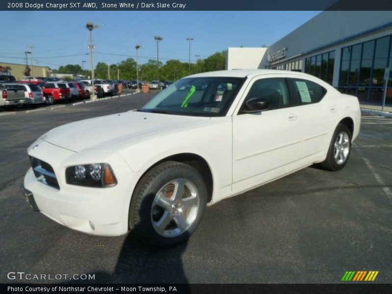 Stone White / Dark Slate Gray 2008 Dodge Charger SXT AWD