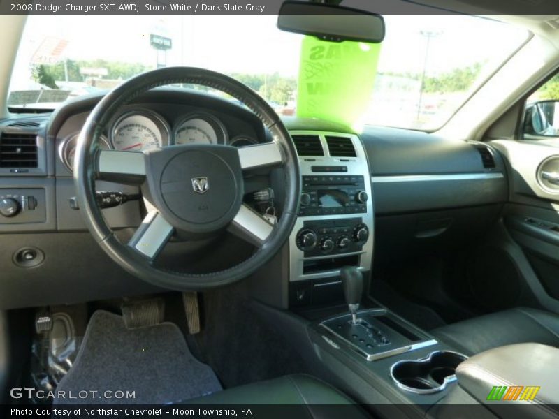 Stone White / Dark Slate Gray 2008 Dodge Charger SXT AWD