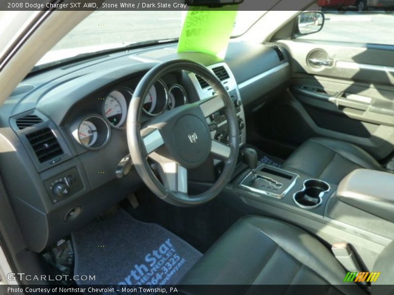 Stone White / Dark Slate Gray 2008 Dodge Charger SXT AWD