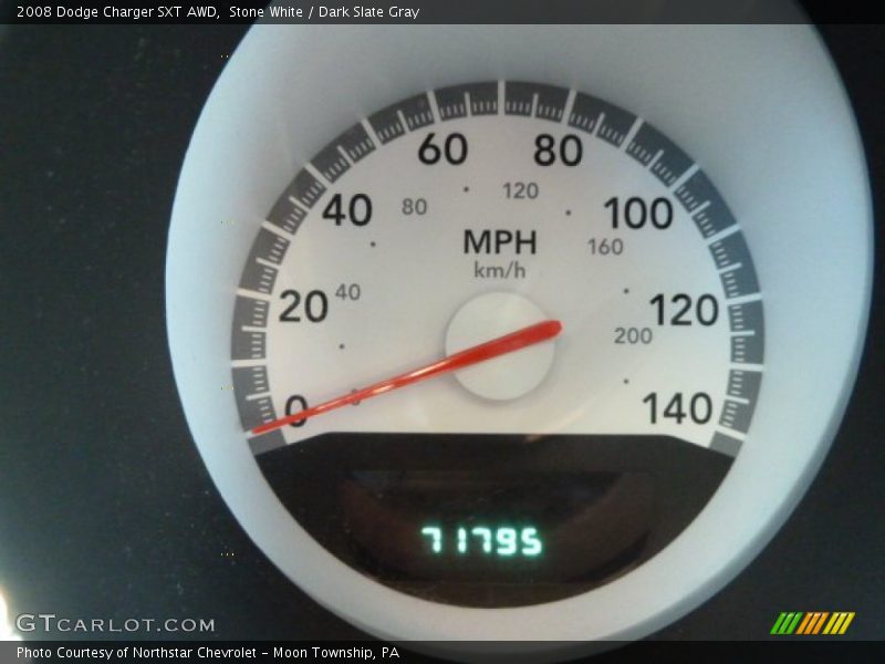 Stone White / Dark Slate Gray 2008 Dodge Charger SXT AWD