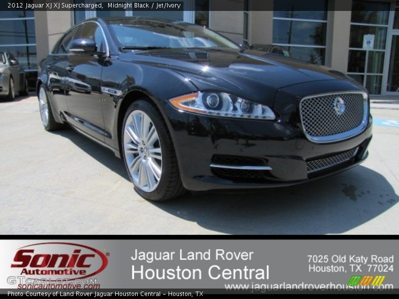 Midnight Black / Jet/Ivory 2012 Jaguar XJ XJ Supercharged