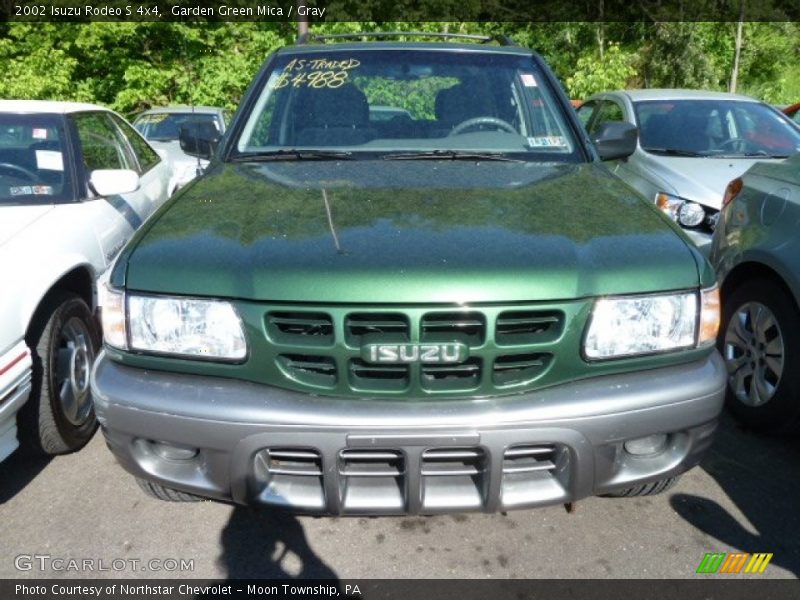 Garden Green Mica / Gray 2002 Isuzu Rodeo S 4x4
