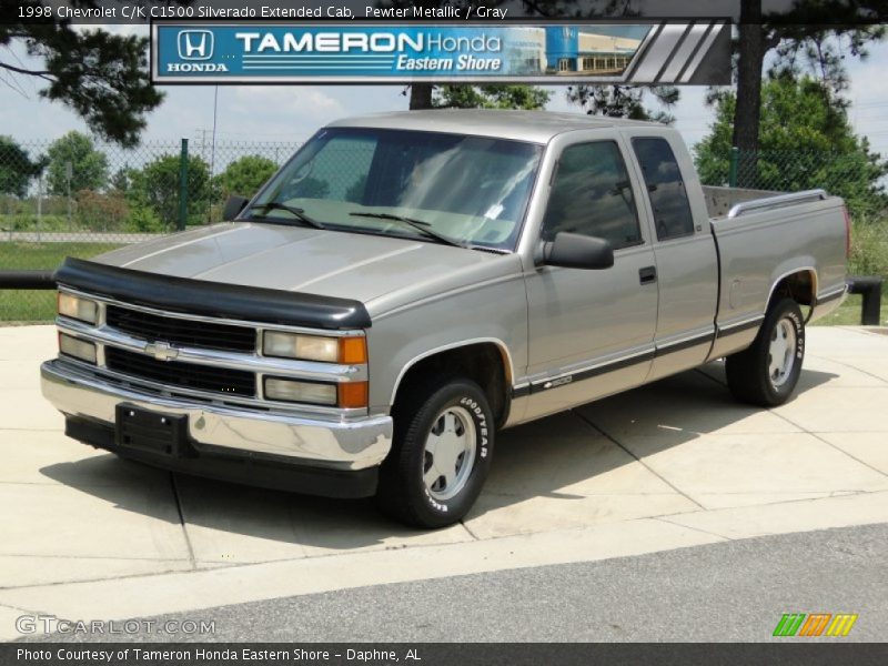 Pewter Metallic / Gray 1998 Chevrolet C/K C1500 Silverado Extended Cab