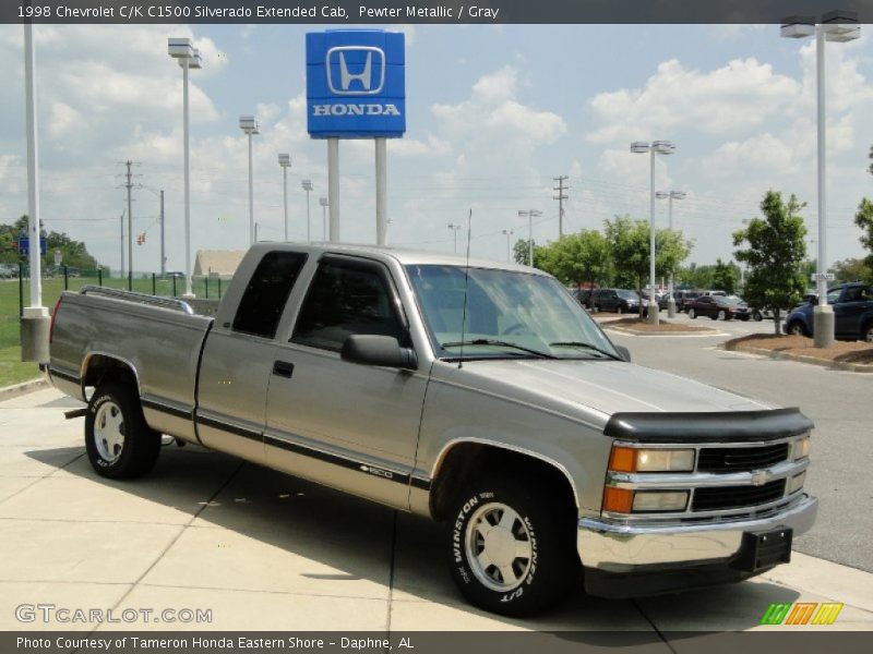 Pewter Metallic / Gray 1998 Chevrolet C/K C1500 Silverado Extended Cab