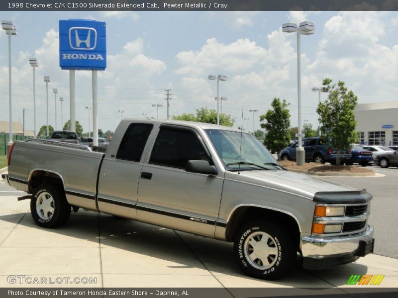 Pewter Metallic / Gray 1998 Chevrolet C/K C1500 Silverado Extended Cab