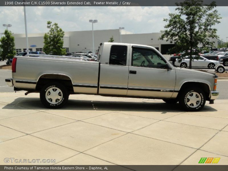 Pewter Metallic / Gray 1998 Chevrolet C/K C1500 Silverado Extended Cab