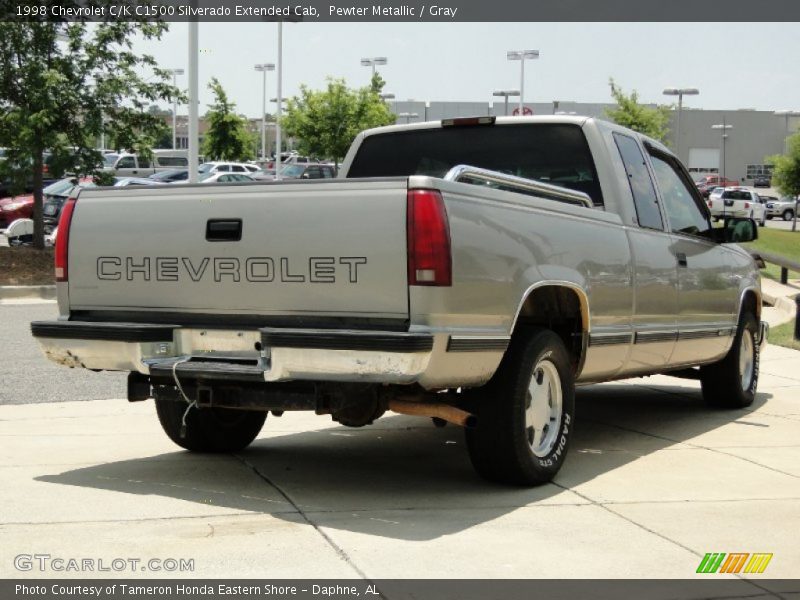 Pewter Metallic / Gray 1998 Chevrolet C/K C1500 Silverado Extended Cab