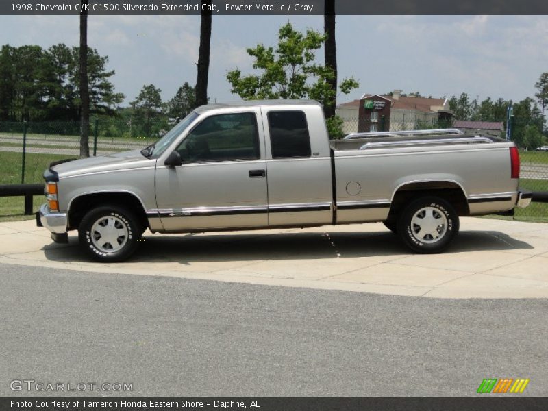 Pewter Metallic / Gray 1998 Chevrolet C/K C1500 Silverado Extended Cab