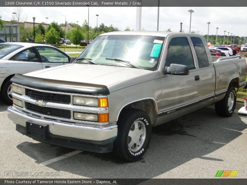 Pewter Metallic / Gray 1998 Chevrolet C/K C1500 Silverado Extended Cab
