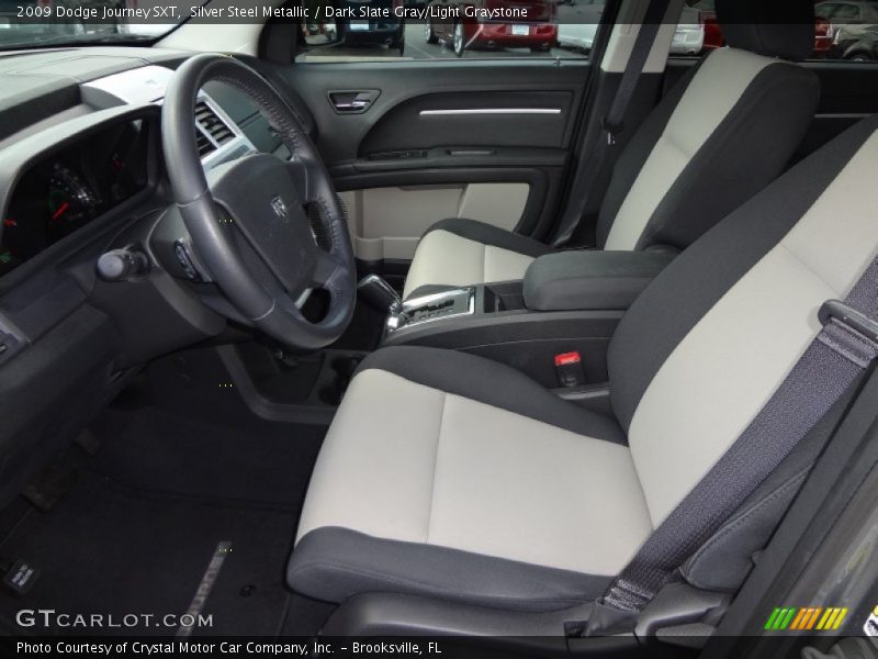 Silver Steel Metallic / Dark Slate Gray/Light Graystone 2009 Dodge Journey SXT