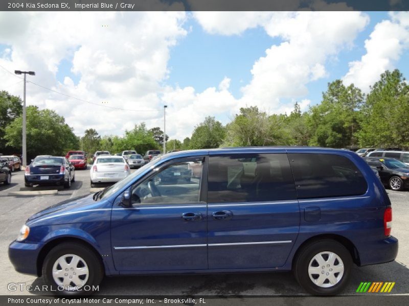 Imperial Blue / Gray 2004 Kia Sedona EX
