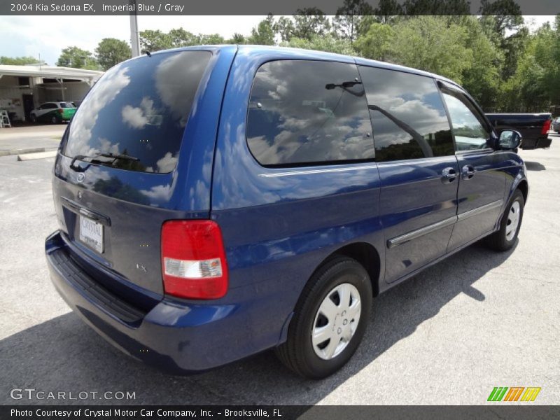 Imperial Blue / Gray 2004 Kia Sedona EX