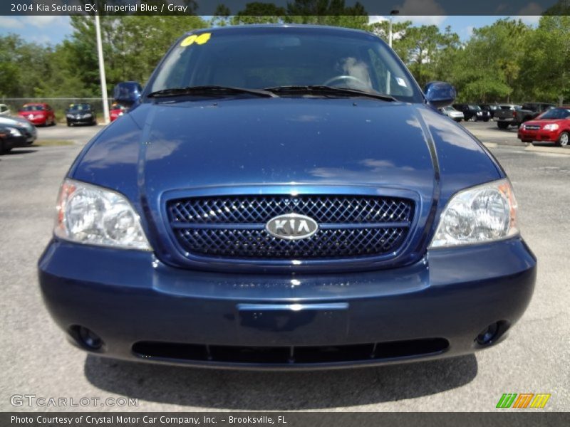Imperial Blue / Gray 2004 Kia Sedona EX