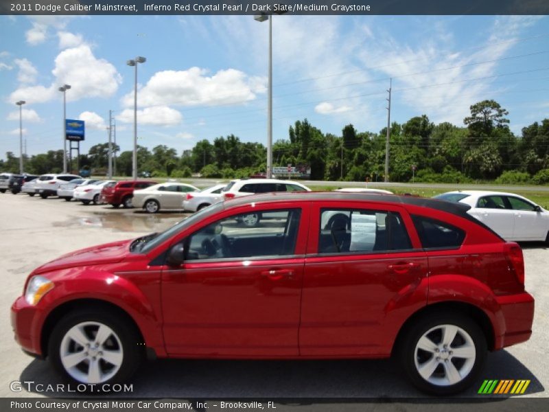 Inferno Red Crystal Pearl / Dark Slate/Medium Graystone 2011 Dodge Caliber Mainstreet