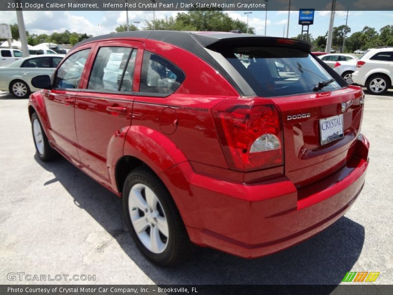 Inferno Red Crystal Pearl / Dark Slate/Medium Graystone 2011 Dodge Caliber Mainstreet
