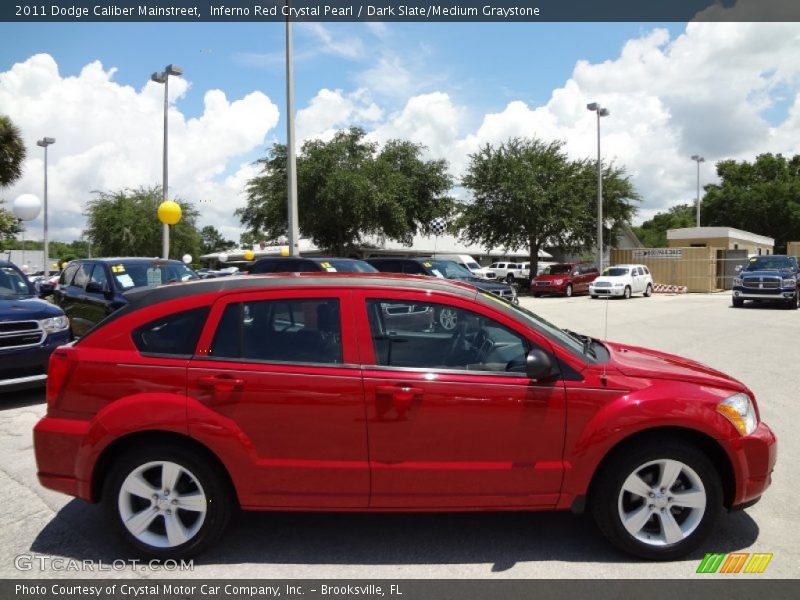 Inferno Red Crystal Pearl / Dark Slate/Medium Graystone 2011 Dodge Caliber Mainstreet