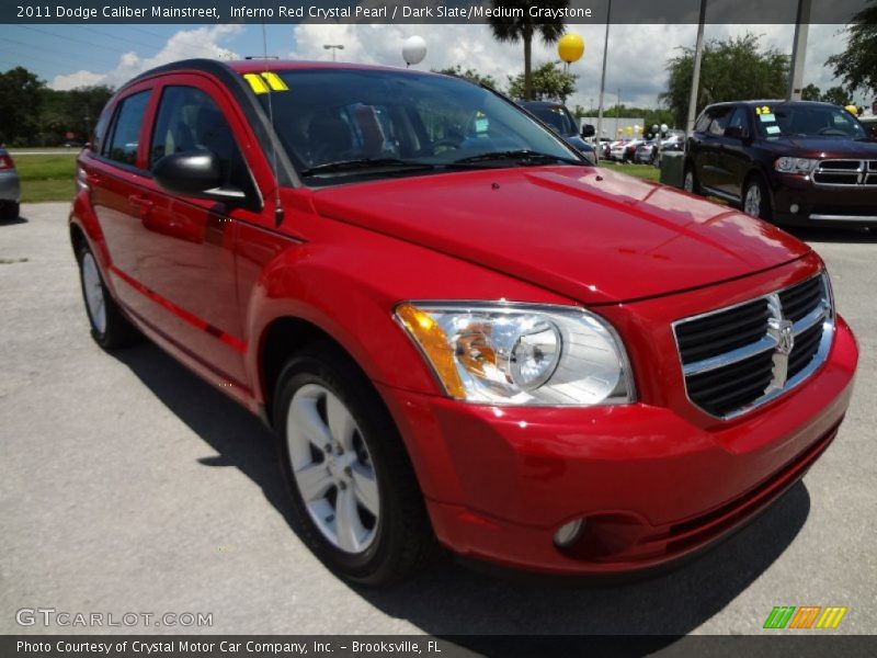 Inferno Red Crystal Pearl / Dark Slate/Medium Graystone 2011 Dodge Caliber Mainstreet