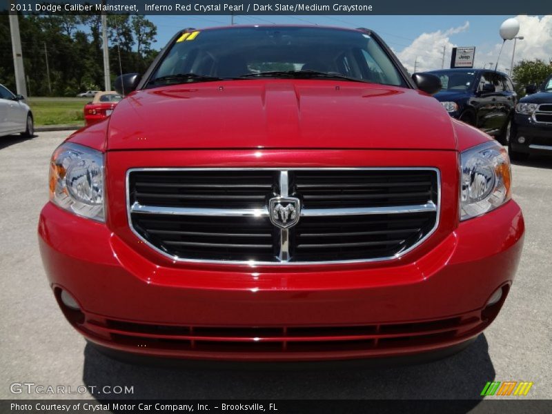 Inferno Red Crystal Pearl / Dark Slate/Medium Graystone 2011 Dodge Caliber Mainstreet