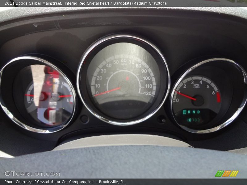 Inferno Red Crystal Pearl / Dark Slate/Medium Graystone 2011 Dodge Caliber Mainstreet