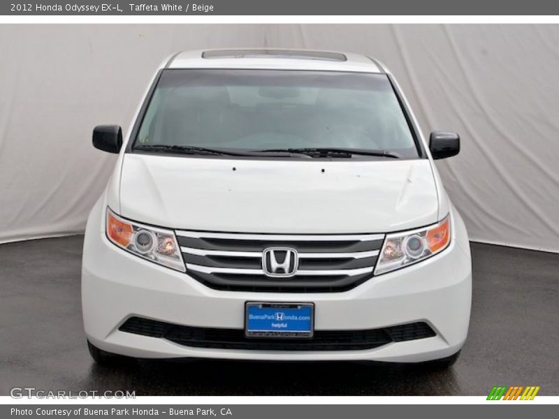 Taffeta White / Beige 2012 Honda Odyssey EX-L