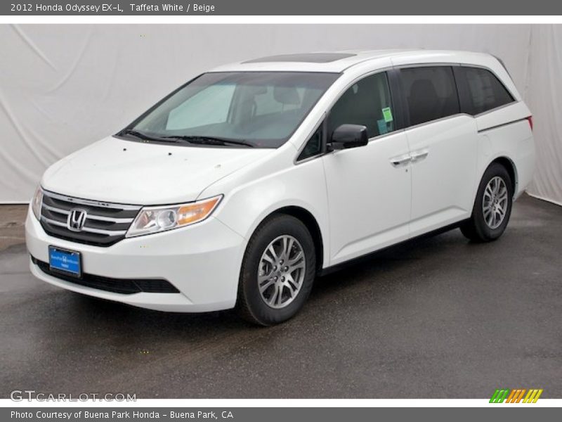 Taffeta White / Beige 2012 Honda Odyssey EX-L