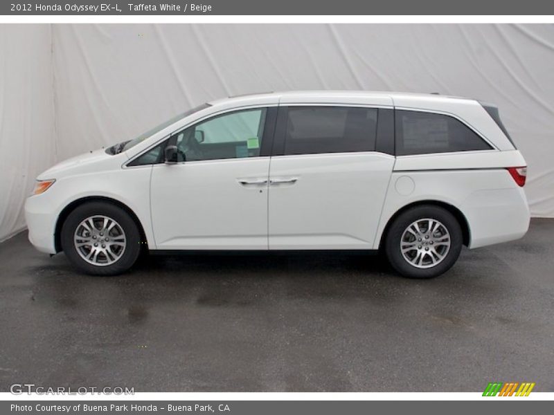 Taffeta White / Beige 2012 Honda Odyssey EX-L