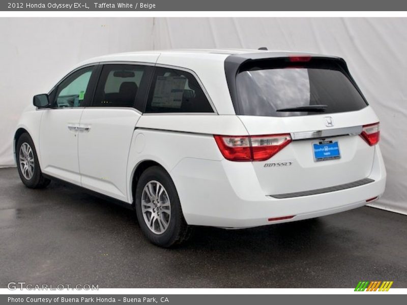 Taffeta White / Beige 2012 Honda Odyssey EX-L