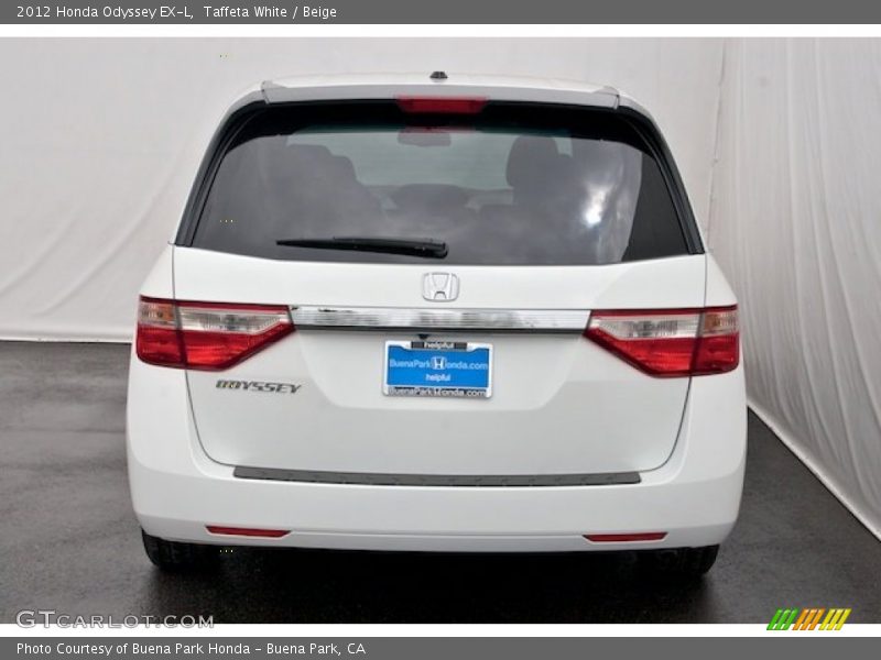 Taffeta White / Beige 2012 Honda Odyssey EX-L