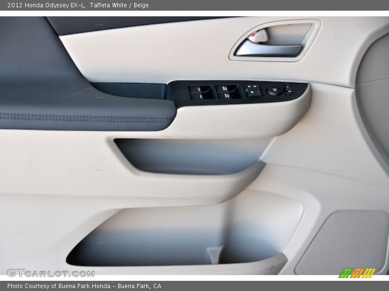 Taffeta White / Beige 2012 Honda Odyssey EX-L