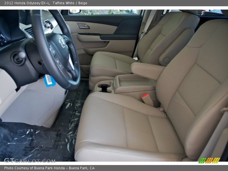 Taffeta White / Beige 2012 Honda Odyssey EX-L