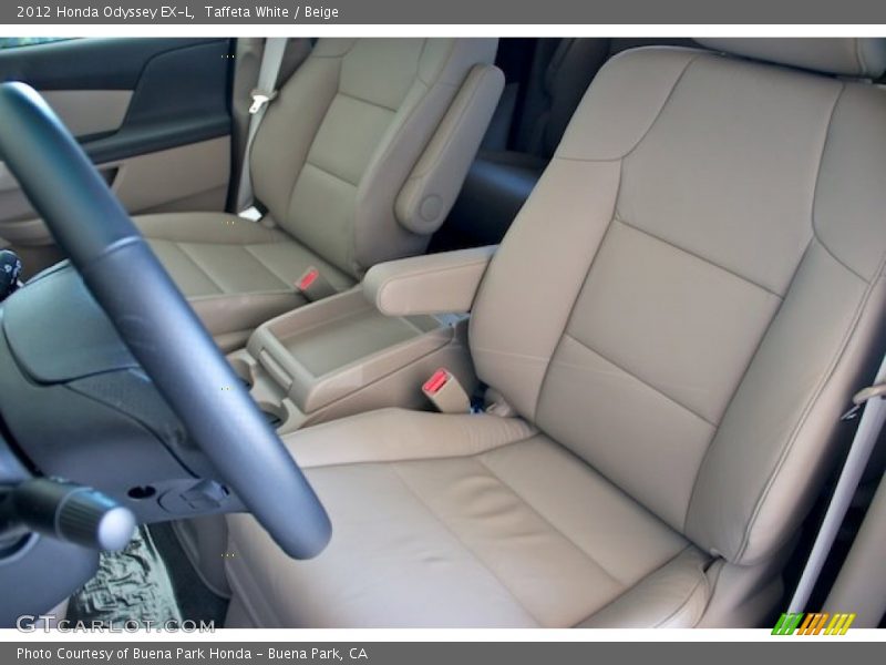 Taffeta White / Beige 2012 Honda Odyssey EX-L