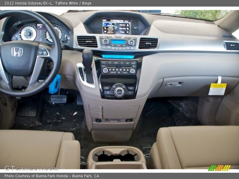 Taffeta White / Beige 2012 Honda Odyssey EX-L