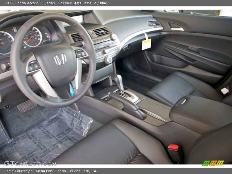 Polished Metal Metallic / Black 2012 Honda Accord SE Sedan