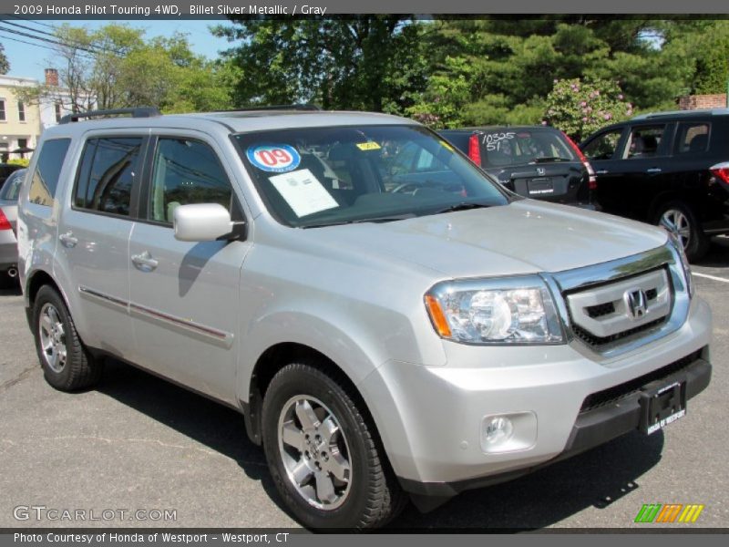 Billet Silver Metallic / Gray 2009 Honda Pilot Touring 4WD