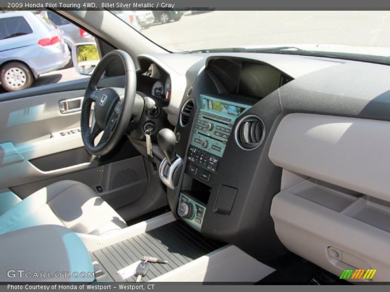 Billet Silver Metallic / Gray 2009 Honda Pilot Touring 4WD