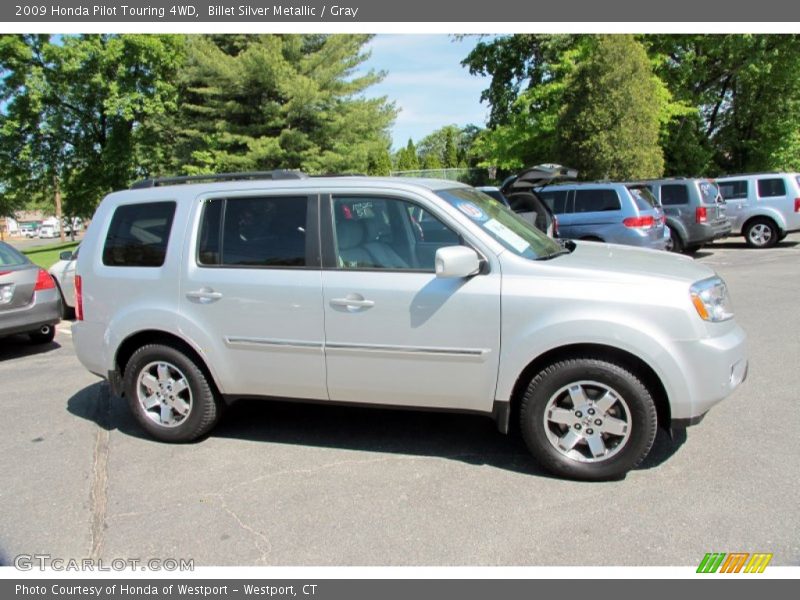 Billet Silver Metallic / Gray 2009 Honda Pilot Touring 4WD